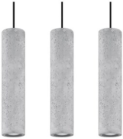 Lampadario a Sospensione in Cemento Leggero 3xGU10 LUVO 3 da interno