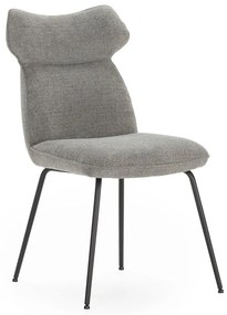 Set di 2 sedie da pranzo grigie Dara - Marckeric
