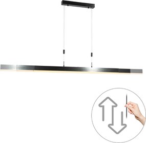 Lampada a Sospensione Regolabile Nera con LED Dimmerabile - Lamba
