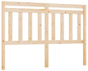 Testiera per letto 140x4x100 cm in legno massello di pino