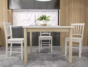 Tavolo Adam in MDF effetto rovere Cremona Torro e piano laminato color cashmere – 120x68 cm