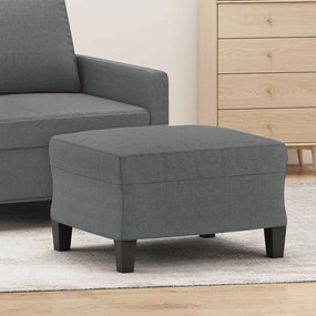 Poggiapiedi Grigio Scuro 60x50x41 Cm İn Tessuto /