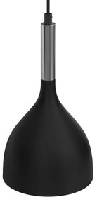 Lampadario a sospensione con filo NOAK 2xE27/15W/230V nero/cromo