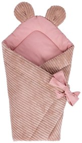 Copertina per neonati rosa in velluto a coste 35x65 cm – Meowbaby