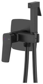 KFA Armatura 4529-512-81 - Miscelatore per bidet con doccetta per installazione ad incasso MALAGA nero