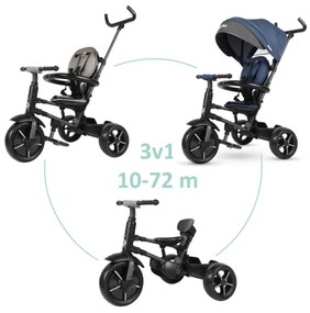 QPlay - Triciclo per bambini 3in1 RITO STAR blu
