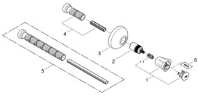 GROHE 19808001 - COSTA L Concealed Valve Trim, Polished cromo