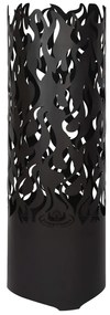 Braciere Cilindrico Flames İn Acciaio Nero Ff408 /