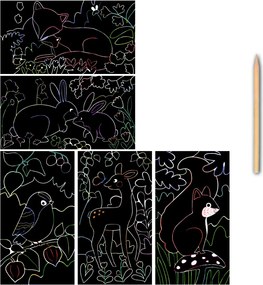 Artissimo – Carte da grattare – Animali del bosco