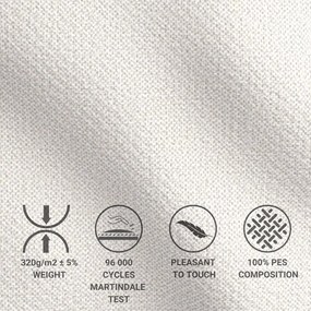 Letto boxspring crema con spazio contenitivo 200x200 cm Blend - Maison de Rêve