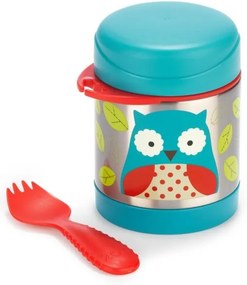 Skip Hop - Contenitore termico per alimenti con cucchiaio/forchetta ZOO 325 ml gufo