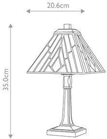 Elstead TF-ALDERLEY-TL-M - Lampada da tavolo Tiffany ALDERLEY 1xE14/40W/230V 35 cm