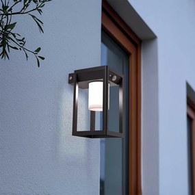 Applique da parete Solare con Sensore Movimento Nera IP54 serie Vimo Colore  Bianco Naturale 4.000K