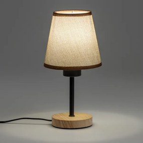 Brilagi - Lampada da tavolo NUBILA WOOD 1xE27/25W/230V quercia/marrone