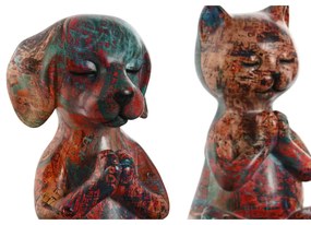 Statua Decorativa Home ESPRIT Multicolore animali 17 x 14 x 22,5 cm (2 Unità)
