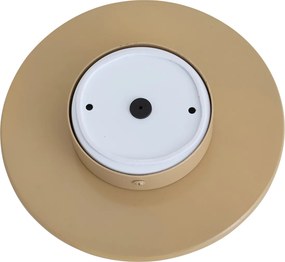 Lampada da parete retrò tortora con sfera opale rotonda 20cm IP44 - Lila