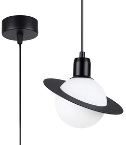 Sollux SL.1358 - Lampadario a sospensione con filo HYPERION 1xG9/8W/230V nero