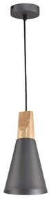 Maytoni P359-PL-140-C-Lampadario a sospensione con filo BICONES 1xE27/60W/230V diametro 14cm grigio/beige