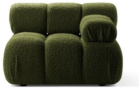Divano modulo verde in tessuto bouclé (angolo destro) Bellis - Micadoni Home
