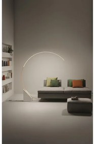 Lampada da terra led rune oro con marmo pt.rune-marm.oro