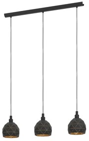 Eglo 97846 - Lampadario a sospensione con filo ROCCAFORTE 3xE14/40W/230V