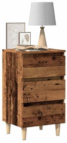 Comodino Legno Vecchio 40x35x69 Cm İn Legno Multistrato /