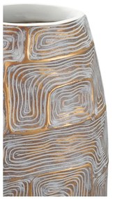 Vaso in poliresina color oro altezza 59,5 cm Eclips - Mauro Ferretti