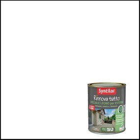 Vernice da esterno per legno SYNTILOR Rinnova Tutto bianco opaco, 2.5 l