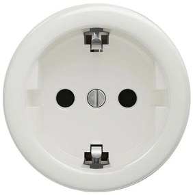 Kliklap - Presa domestica in stile retrò senza cornice SCHUKO 230V/16A bianca