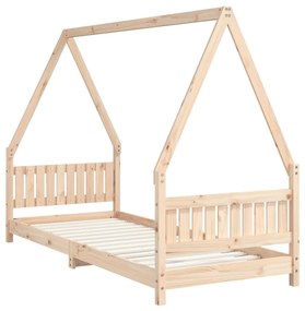 Giroletto per bambini 80x200 cm in legno massello di pino