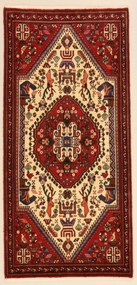 Gashghai Tappeto 70 x 160 (Iran) Annodato A Mano