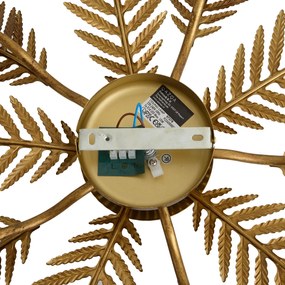 Plafoniera vintage oro 70 cm 5 luci - Botanica