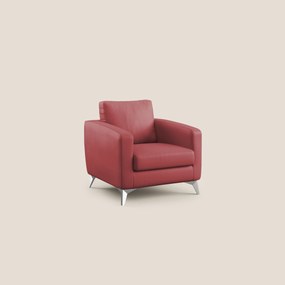 Orione Poltroncina in ecopelle moderna e impermeabile T04 rosso