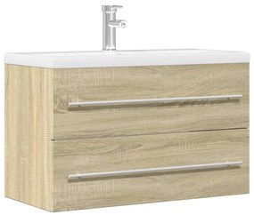 Mobile Lavabo Legno Antico 80x38,5x48 Cm İn Legno Multistrato /