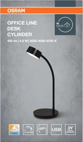 Osram - Lampada da tavolo dimmerabile a LED OFFICE LINE LED/4,8W/230V nera