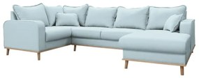Divano angolare azzurro (angolo destro) Beata - Ropez