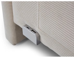 Letto da bambini beige imbottito rete non inclusa 140x200 cm Cool – Meise Möbel