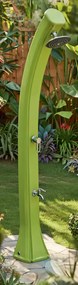 Doccia Solare da Giardino 44L Miscelatore e Lavapiedi Verde...