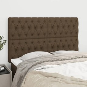 Testiere 4 Pz Marrone Scuro 72 X 7 X 78/88 Cm İn Tessuto /