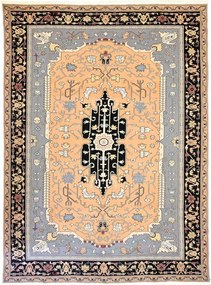 Teppich Tappeto 410 x 300 Marrone (Iran) Annodato A Mano