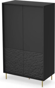 Armadio Bullet S-1 in nero/oro - L90 cm