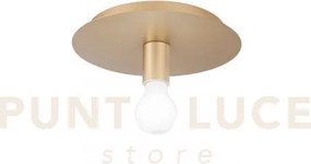 Plafoniera strike oro 1 luce attacco e27 25x25x86cm in metallo