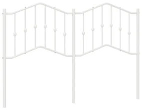 Testiera in metallo bianco 140 cm