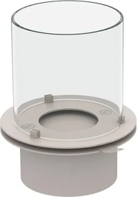 Camino a bioetanolo braciere da giardino da terra per interno esterno STROMBOLI Bianco Perla d.60 x h56