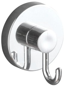 WENKO 20900100-Gancio VACUUM-LOC rotondo in acciaio 6x6,7 cm cromo lucido