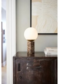 Nordlux - Lampada da tavolo LILLY 1xE14/25W/230V marmo/marrone