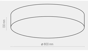 Plafoniera RONDO 6xE27/15W/230V d. 80 cm bianca