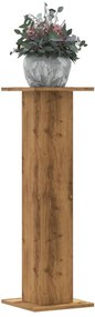 Supporti Piante 2 Pz Rovere Artigianale 30x30x95 Cm Truciolato /
