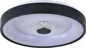 Searchlight 89735-38BK - Lampada da soffitto dimmerabile LED POLKA 24W/230V + 6W, diametro 38,5 cm, nera