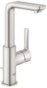 Rubinetto per lavabo getto laminare cristallino Lineare cromo spazzolato lucido GROHE